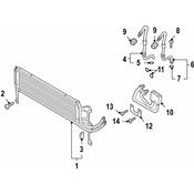 VW Auto Trans Oil Cooler Bracket - Genuine VW WHT004639