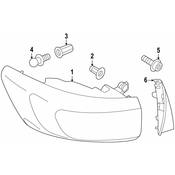 Volkswagen Tail Light Stud - Genuine VW WHT008867
