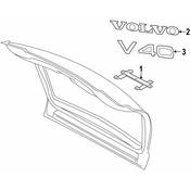 Volvo Hatch Emblem - Genuine Volvo 30632555
