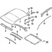 Volvo Roof Drip Molding - Genuine Volvo 30652038