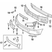Volvo Bumper Cover Support Rail - Genuine Volvo 30698330