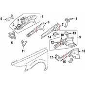 Volvo Fender Apron Bracket - Genuine Volvo 30699089