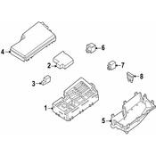 Volvo Fuse Box Cover - Genuine Volvo 30728013
