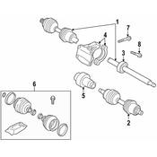 Volvo CV Axle Shaft Carrier Bearing - Genuine Volvo 30735380