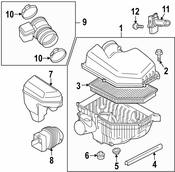 Volvo Engine Air Intake Resonator - Genuine Volvo 30741578