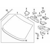 Volvo Windshield Molding Clip - Genuine Volvo 30784129