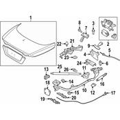 Volvo Deck Lid Release Cable - Genuine Volvo 30787458