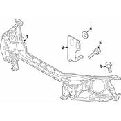 Volvo Radiator Support Bracket - Genuine Volvo 30799184