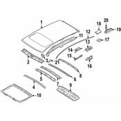 Volvo Roof Molding Cap - Genuine Volvo 30803561
