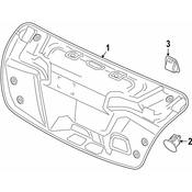 Volvo Deck Lid Trim Clip - Genuine Volvo 31109229