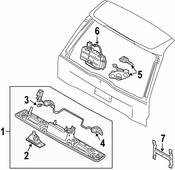 Volvo Liftgate Latch - Genuine Volvo 31253053