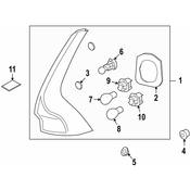 Volvo Tail Light Housing Seal - Genuine Volvo 31265950