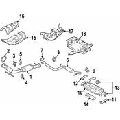 Volvo Exhaust Heat Shield Center (C70) - Genuine Volvo 31283778