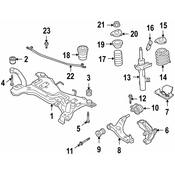 Volvo Subframe Bushing - Genuine Volvo 31290288