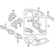 Volvo Steering Column Switch Housing - Genuine Volvo 31318972