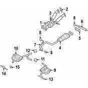 Volvo Exhaust Muffler (V70) - Genuine Volvo 31338368
