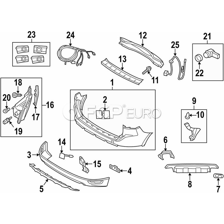 Volvo Spoiler Bracket - Genuine Volvo 31383616 | FCP Euro