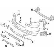 Volvo Bumper Molding Bracket - Genuine Volvo 31407967