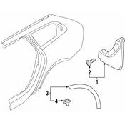 Volvo Mud Flap Kit - Genuine Volvo 31408784