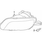 Volvo Parking Light Assembly - Genuine Volvo 31410321