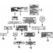 Volvo Caution Label - Genuine Volvo 31416007