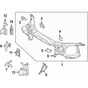 Volvo Radiator Support Side Panel - Genuine Volvo 31425137