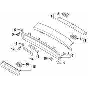Volvo Liftgate Trim Cover - Genuine Volvo 31426201