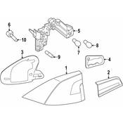 Volvo Tail Light Gasket - Genuine Volvo 31434634