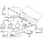 Volvo Deck Lid Emblem - Genuine Volvo 31662036