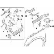 Volvo Fender Rail Bracket - Genuine Volvo 31672140