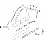 Volvo Door Applique - Genuine Volvo 31688696