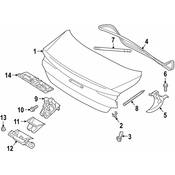 Volvo Deck Lid Hinge - Genuine Volvo 32136218