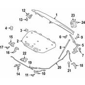 Volvo Hood Latch Striker Plate - Genuine Volvo 32234341