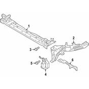 Volvo Radiator Support Tie Bar - Genuine Volvo 32297098