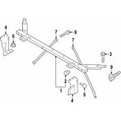 Volvo Radiator Support Tie Bar - Genuine Volvo 32318891