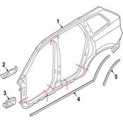 Volvo Side Body Trim Protector - Genuine Volvo 32328154