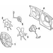 Volvo Engine Cooling Fan Motor (S40 V40) - Genuine Volvo 3345744OE