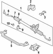 Volvo Rack and Pinion Assembly - Genuine Volvo 36050016