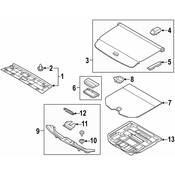 Volvo Liftgate Trim Scuff Plate - Genuine Volvo 39804261