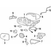 Volvo Door Mirror Cover - Genuine Volvo 39808075