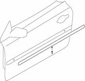 Volvo Door Molding - Genuine Volvo 39812265