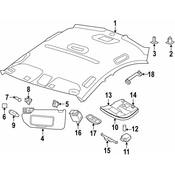 Volvo Sun Visor - Genuine Volvo 39823363