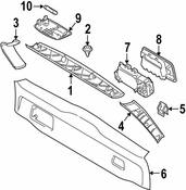 Volvo Interior Tailgate Latch Trim Bezel - Genuine Volvo 39874830