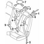 Volvo Seat Belt Guide - Genuine Volvo 39973731
