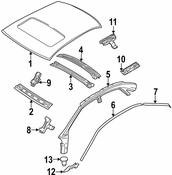Volvo Roof Drip Molding - Genuine Volvo 39992622