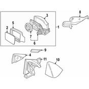 Volvo Door Mirror Housing - Genuine Volvo 8614118