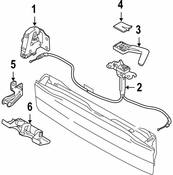 Volvo Tailgate Handle Cover - Genuine Volvo 8652553