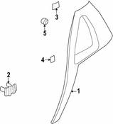 Volvo Quarter Panel Trim Panel Clip - Genuine Volvo 9165771