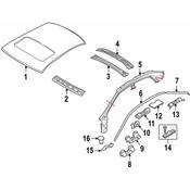 Volvo Roof Drip Molding Clip - Genuine Volvo 9190967