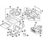 Volvo Parcel Shelf Louvre Oak (S80) Genuine Volvo - 9198838 